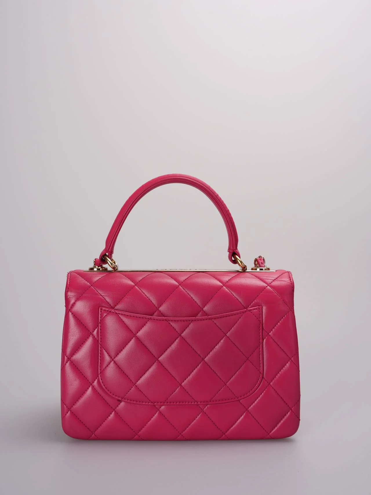 used-Chanel Trendy cc bag in hot pink with gold hardware in small size-MILOURA