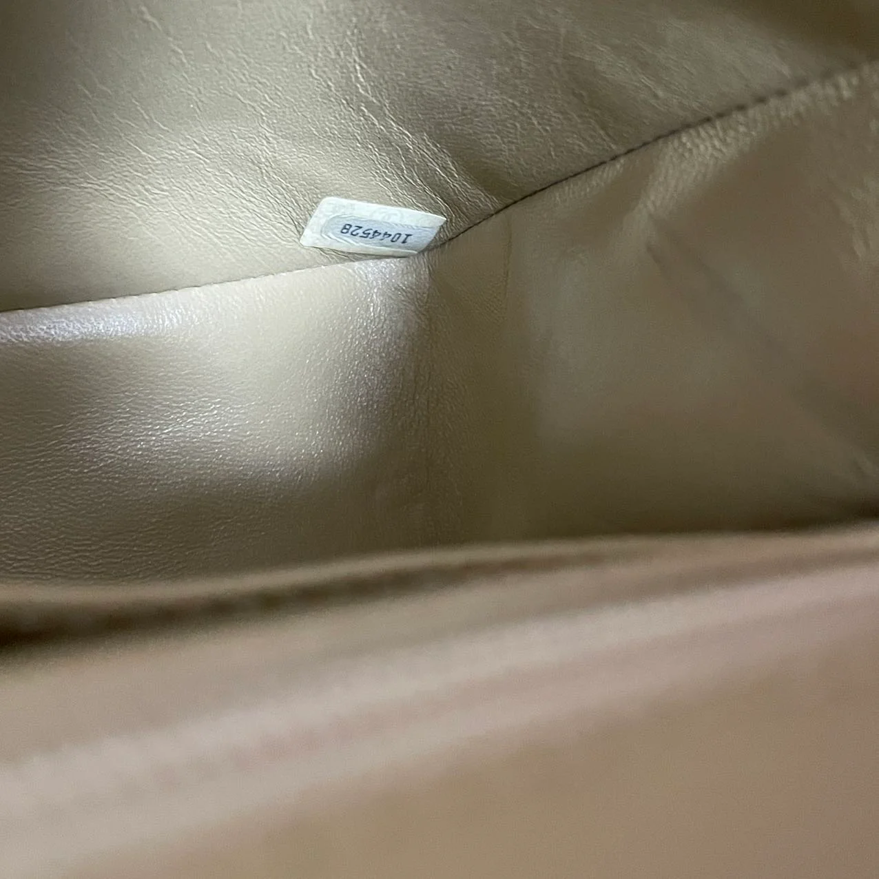 Chanel Vintage Medium Beige Classic Double Flap Bag 1991