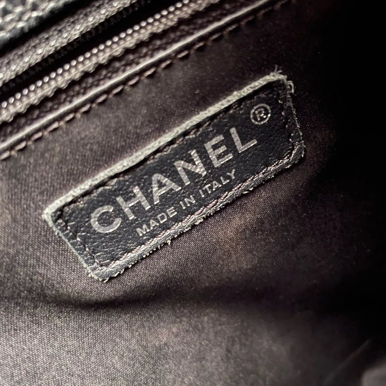 used-Chanel Black Quilted Caviar Leather GST Bag with Silver Hardware-MILOURA