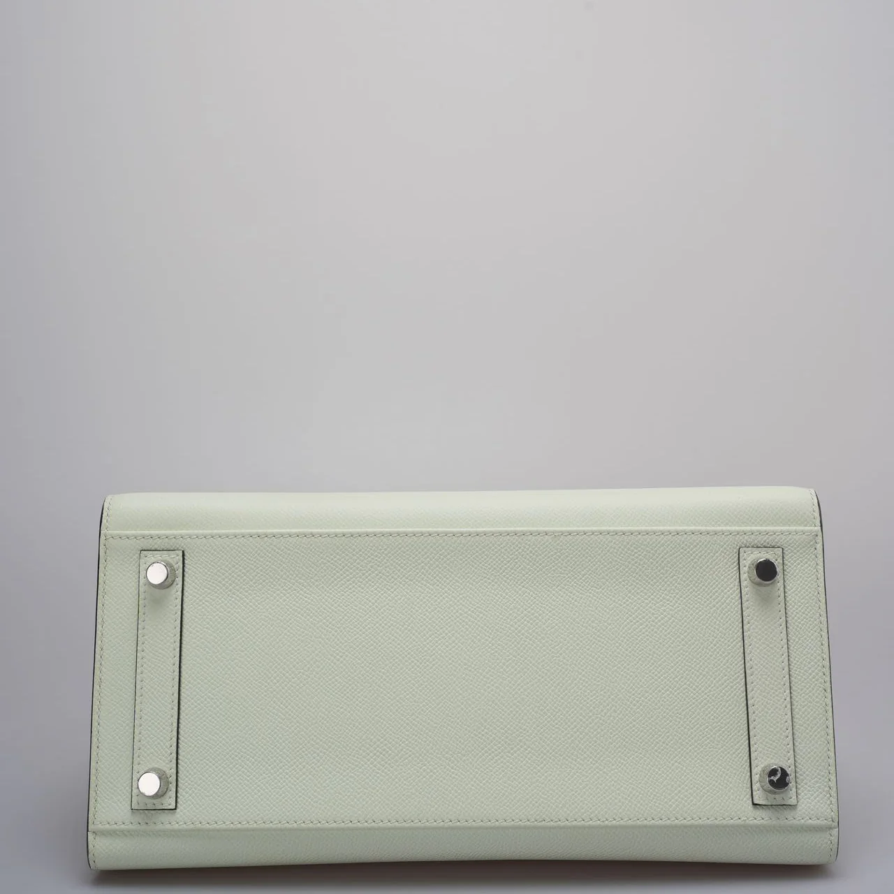 used-Hermes Birkin sellier 30 Bag in Vert Fizz Epsom Leather with Palladium Hardware B stamp-MILOURA