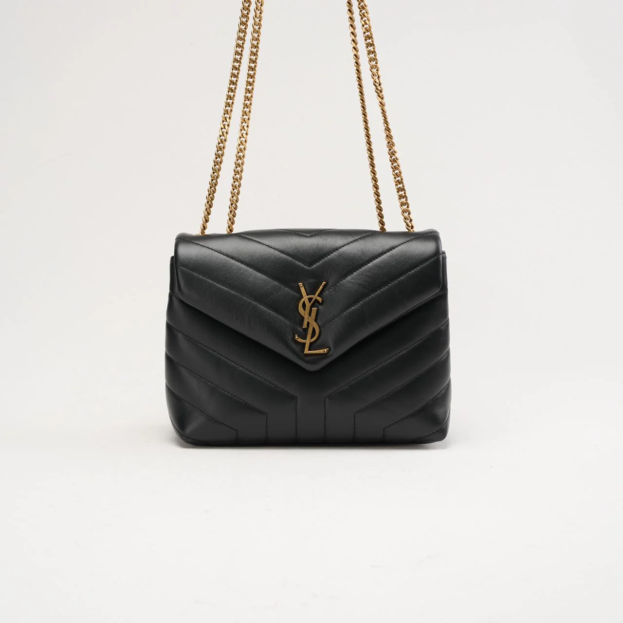 Saint Laurent Small LouLou Leather Black 2023