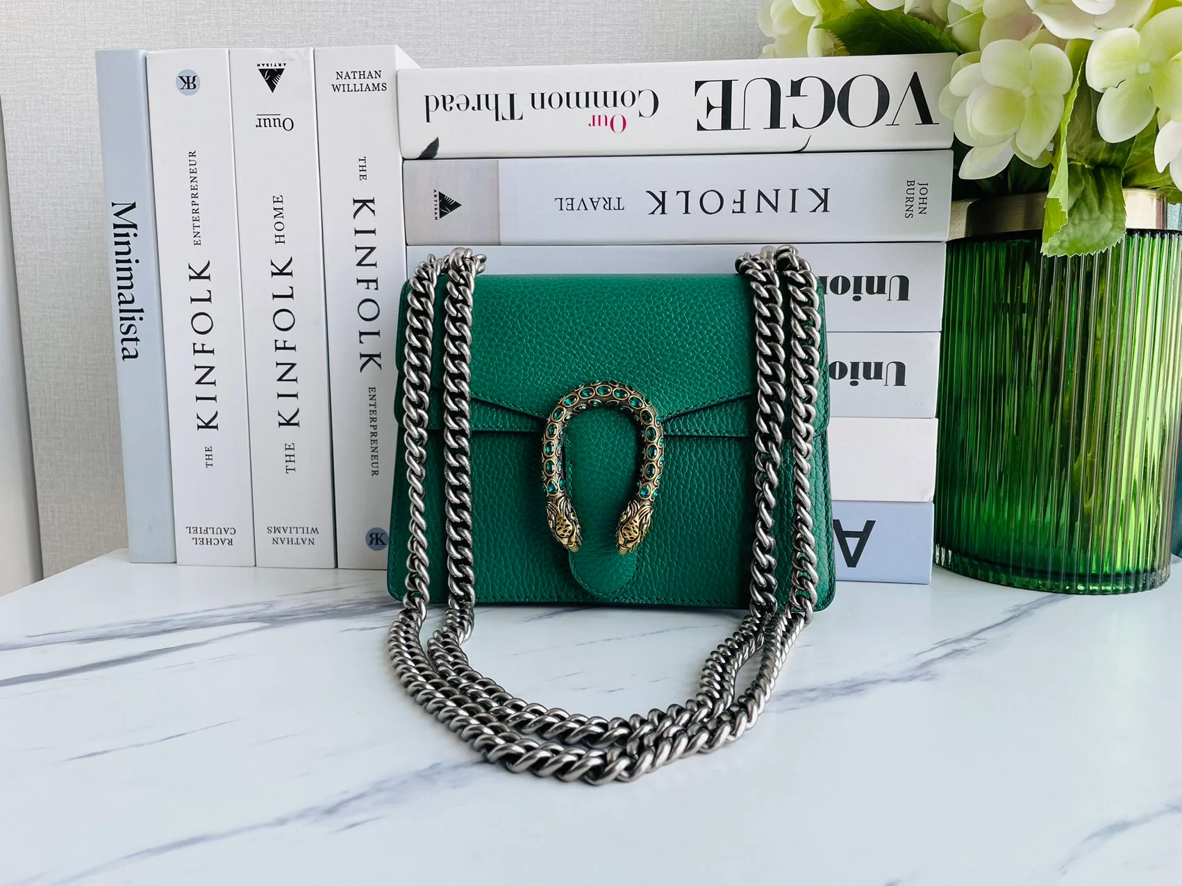 used-Gucci Dionysus mini bag in emerald green-MILOURA