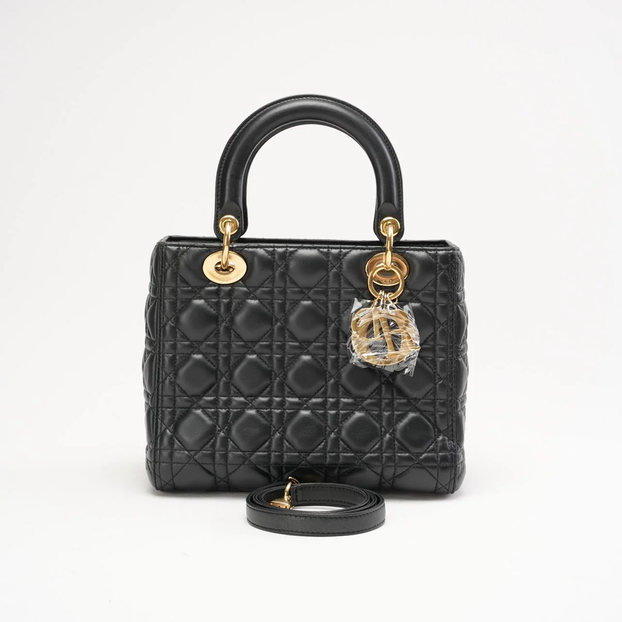 Dior Lady Medium Lamb Black 2015