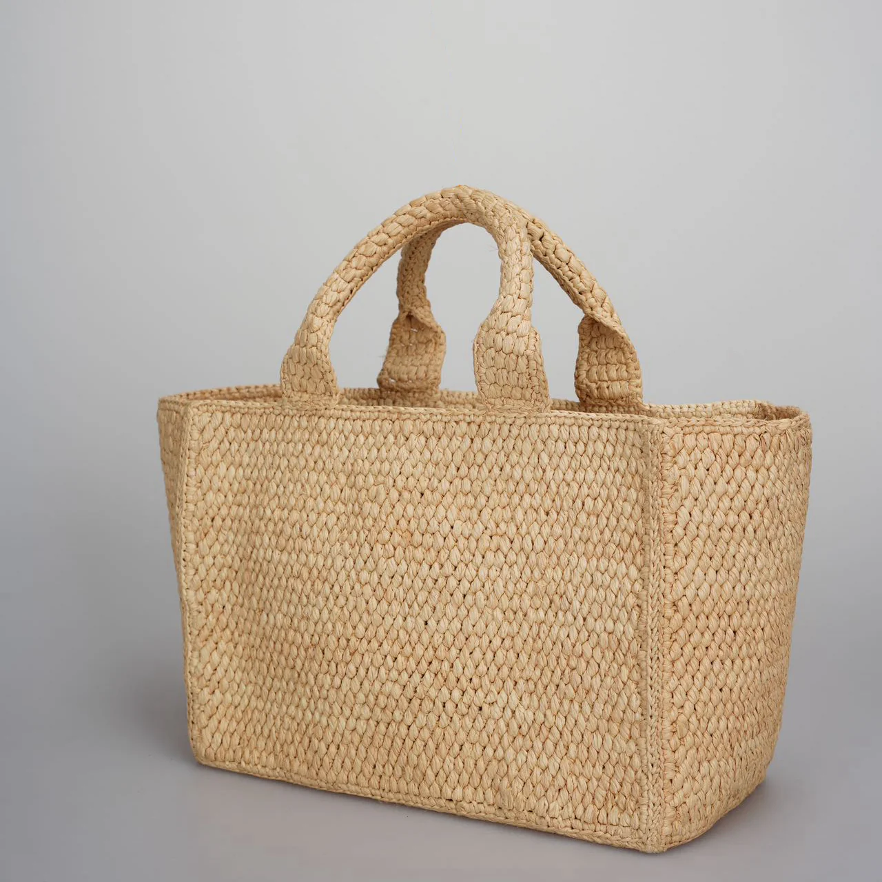 used-Celine Small Cabas Thais in Raffia and Calfskin-MILOURA