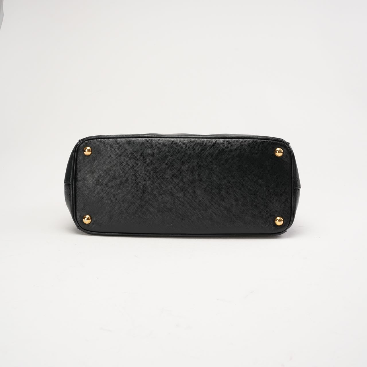 Prada Saffiano Medium Galleria Zip Tote Leather Black