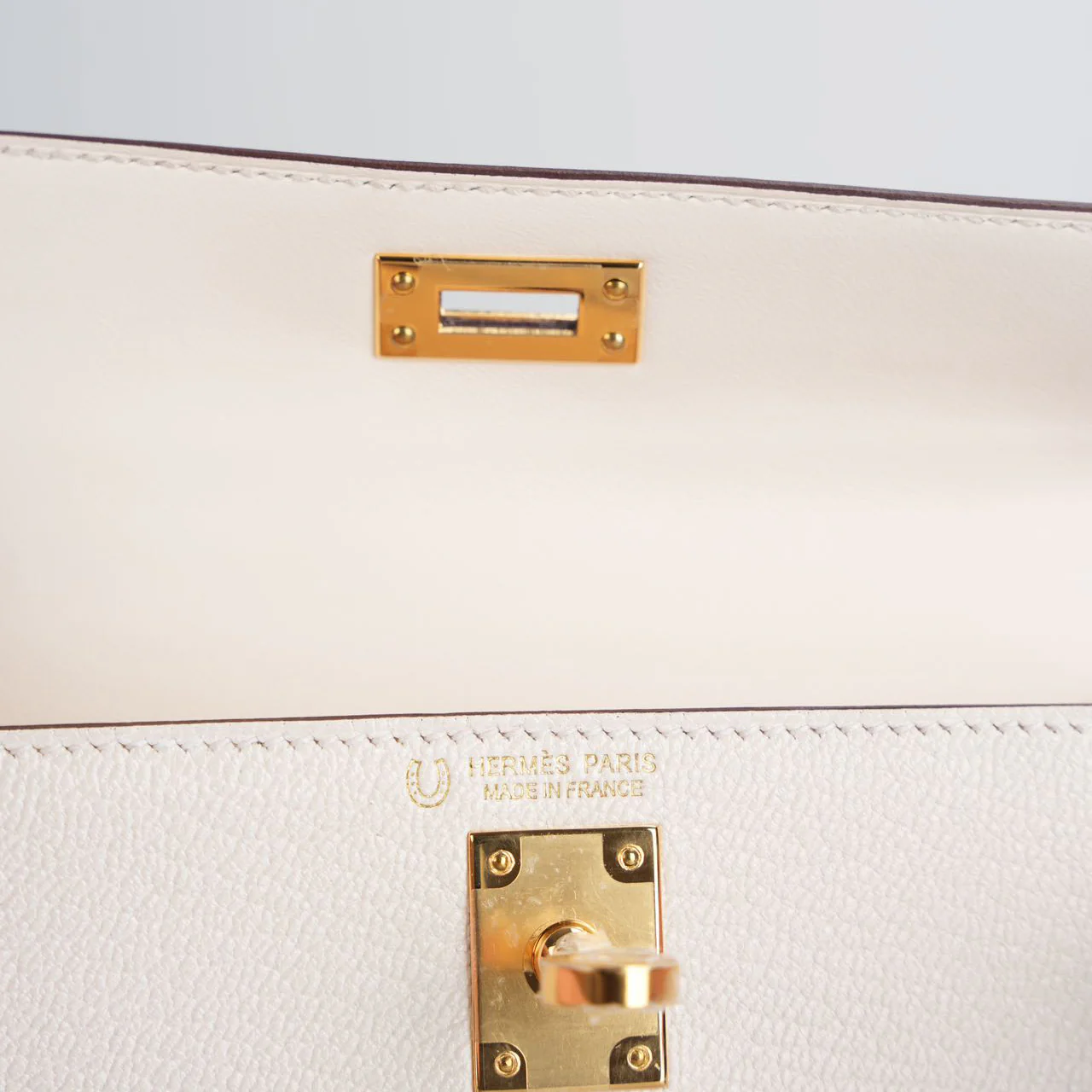 used-Hermes Mini Kelly 20cm HSS In Chèvre mysore Nata with Rose Sakura-MILOURA