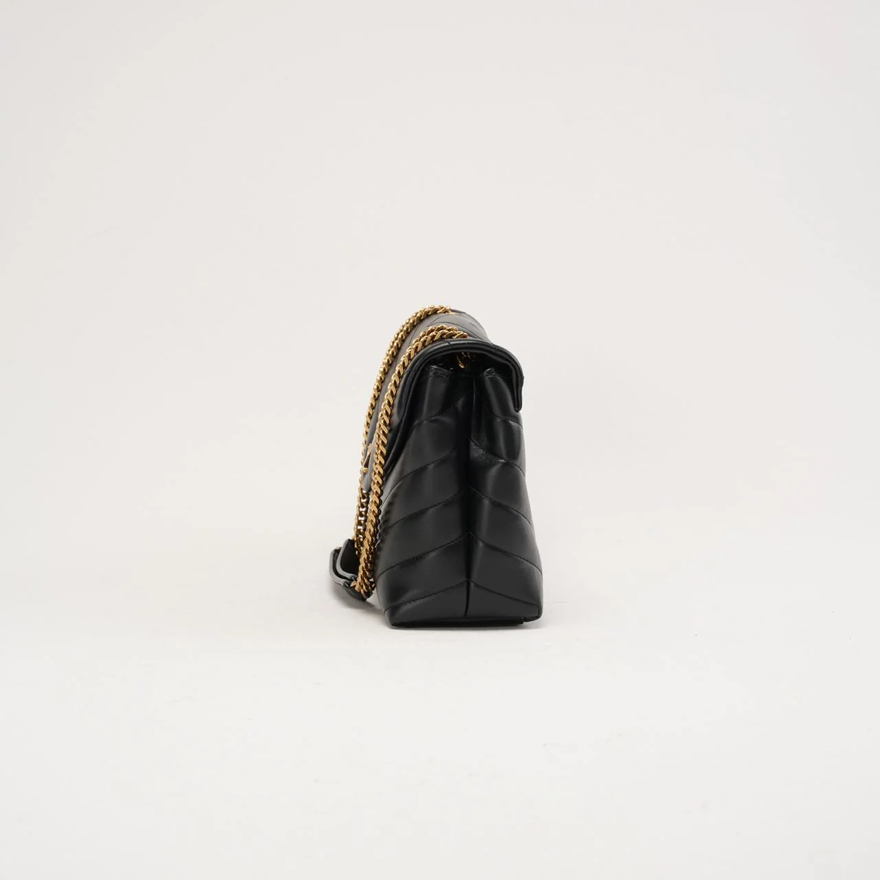 Saint Laurent Small LouLou Leather Black 2023