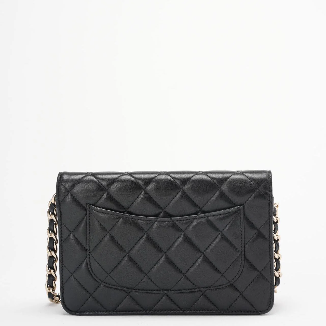 Chanel Black Wallet on Chain (WOC) Coco Charm Lambskin 2021