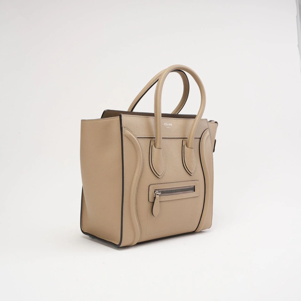 Celine Luggage Micro Tote Tasche Grau 2015