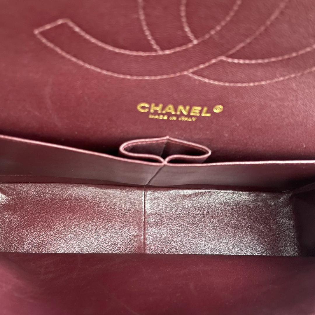 Chanel Timeless Classic Flap  Bag Black Jumbo Quilted Leather Gold Hardware  Inside miloura 