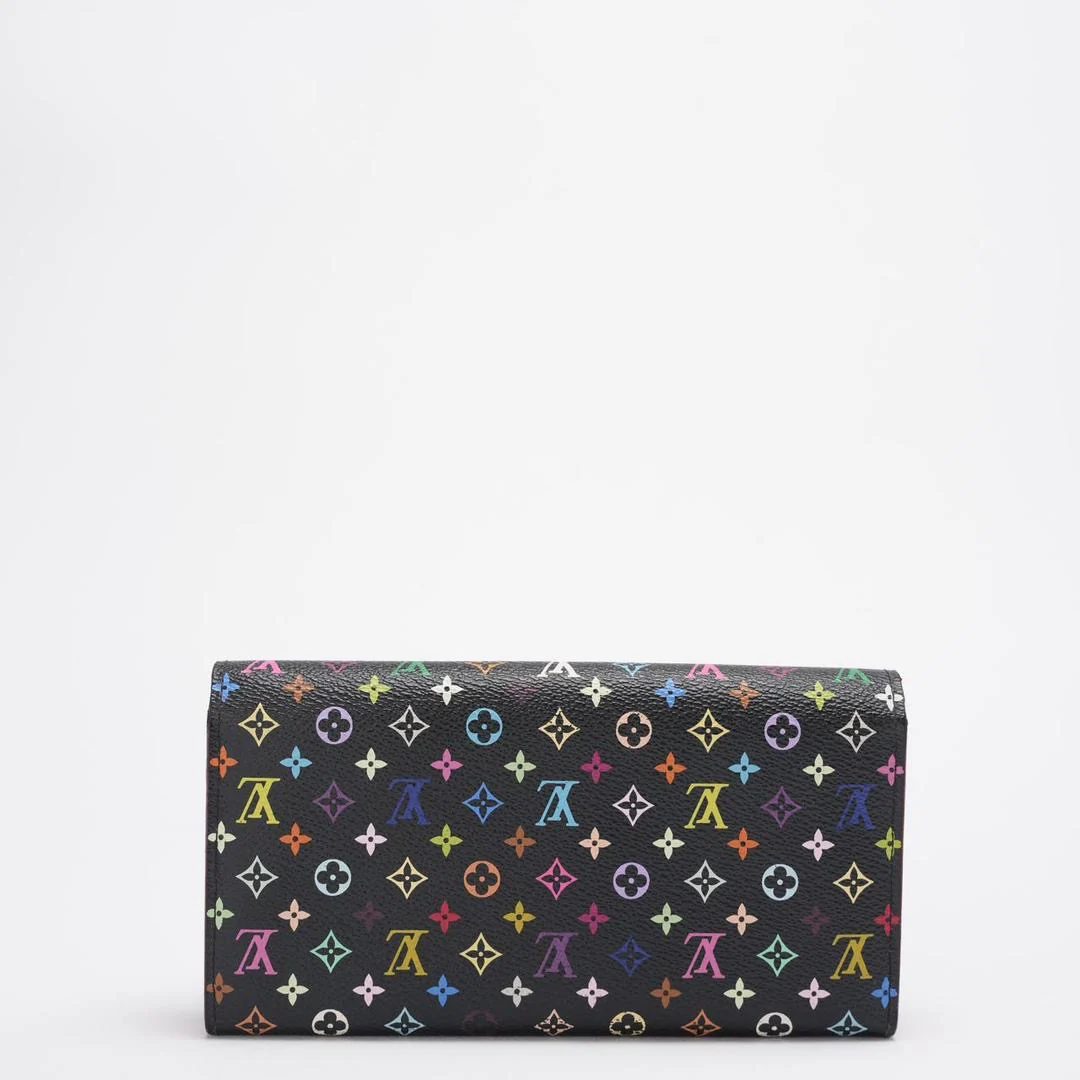 Louis Vuitton Monogram Multicolor Sarah Long Wallet Gold Hardware Limited Edition