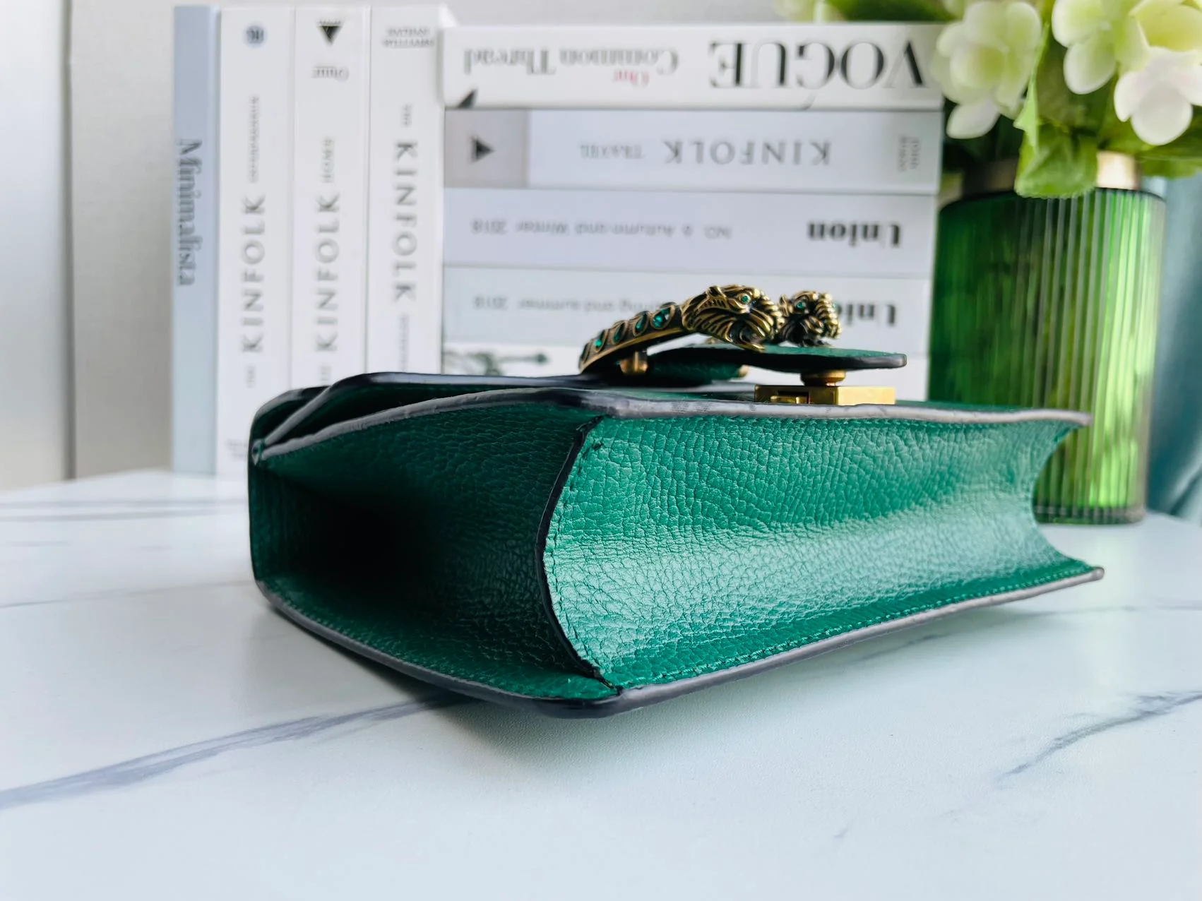 used-Gucci Dionysus mini bag in emerald green-MILOURA