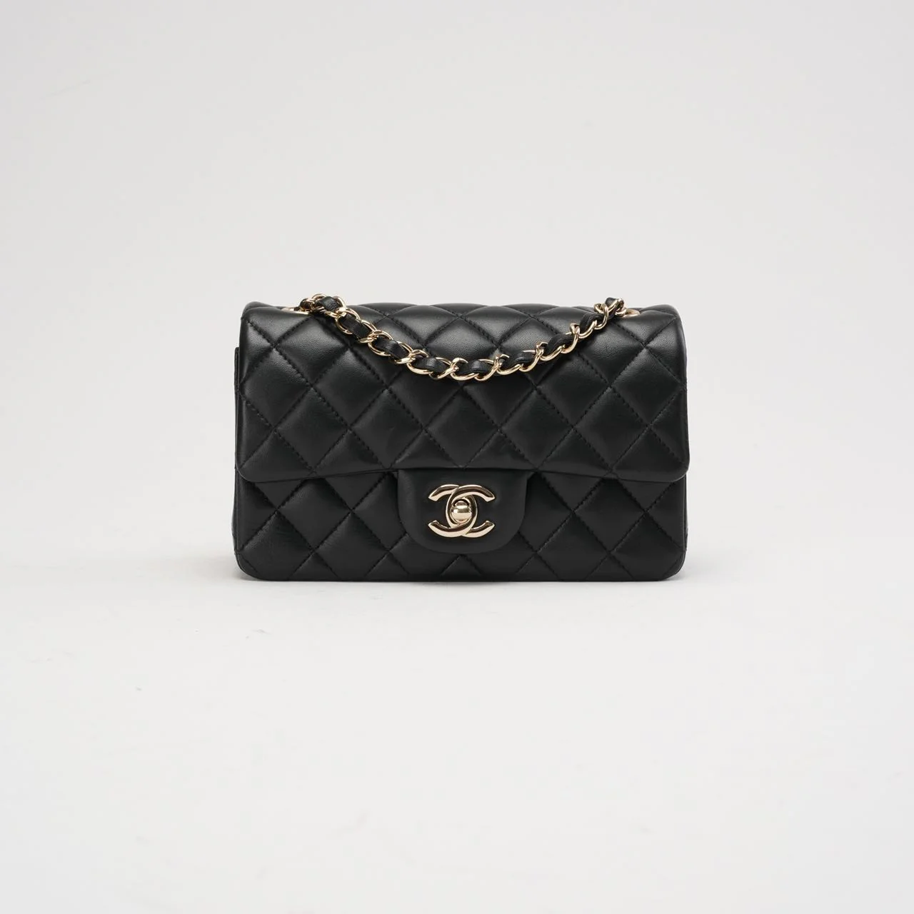 Chanel Black Mini Tangle Classic Flap Bag 2019
