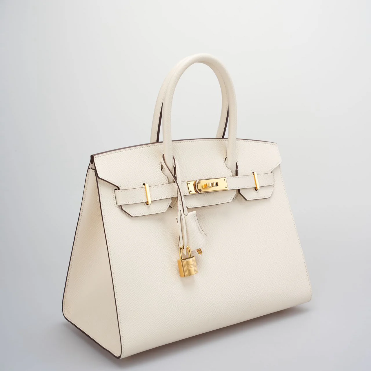 used-Hermes Birkin 30 sellier Bag In Nata Epsom Leather with Gold Hardware-MILOURA