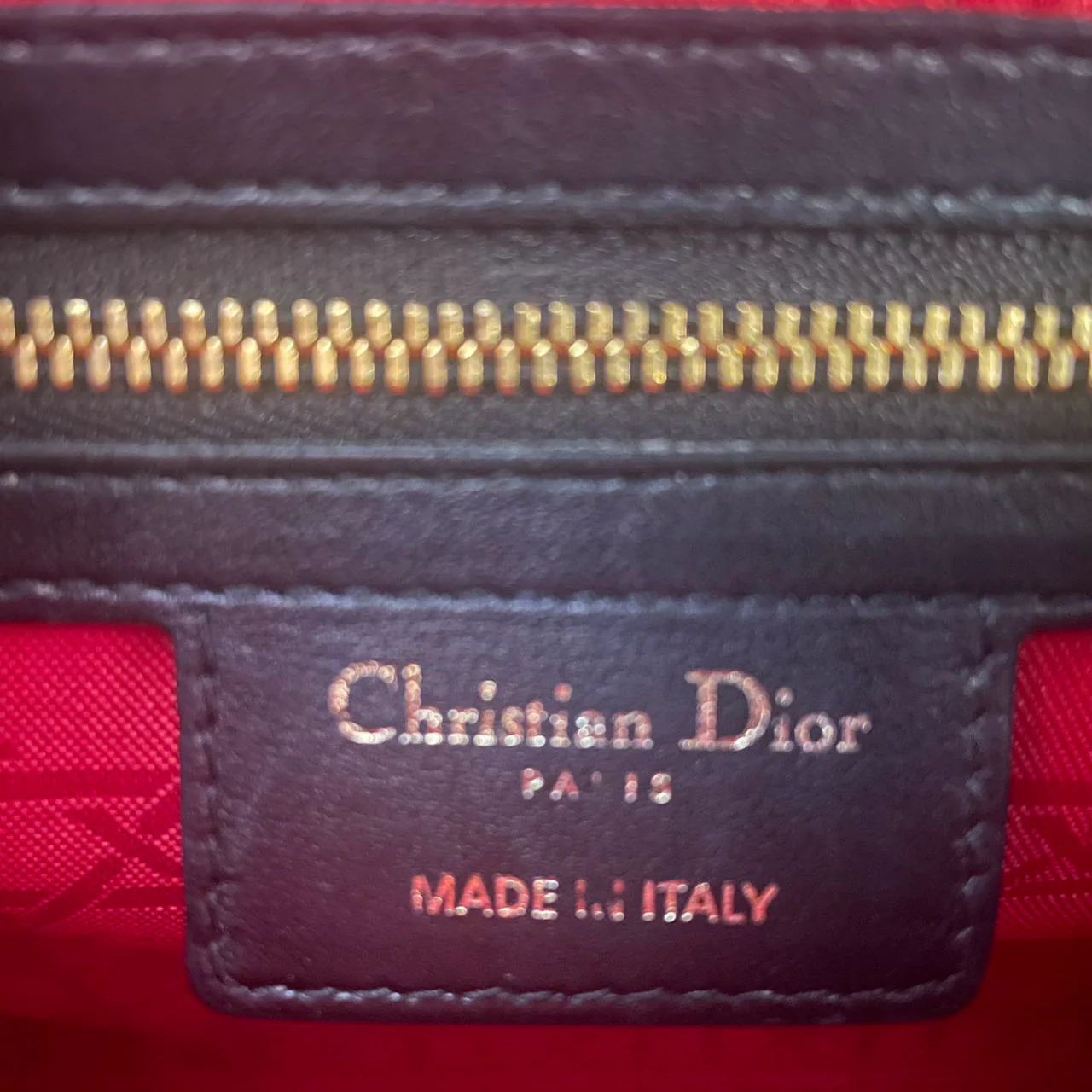 used-Christian Dior Black Medium Lady Dior Bag in Cannage Lambskin Leather with Gold Hardware-MILOURA