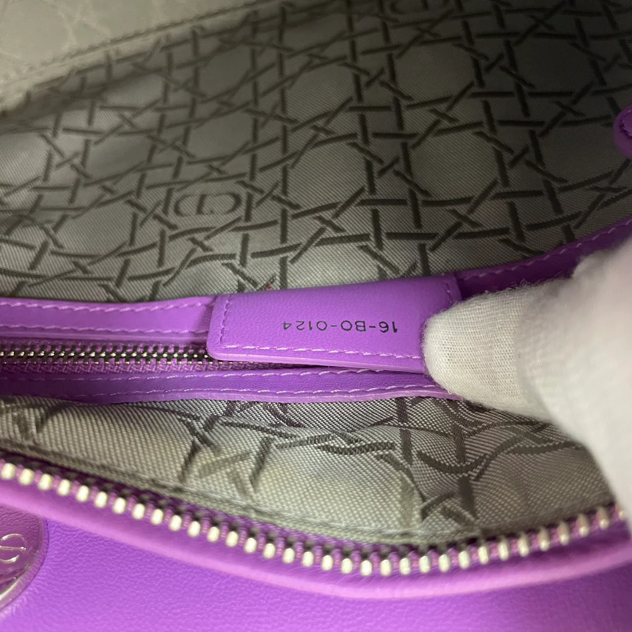 Dior Lady Medium Lamb Purple 2014