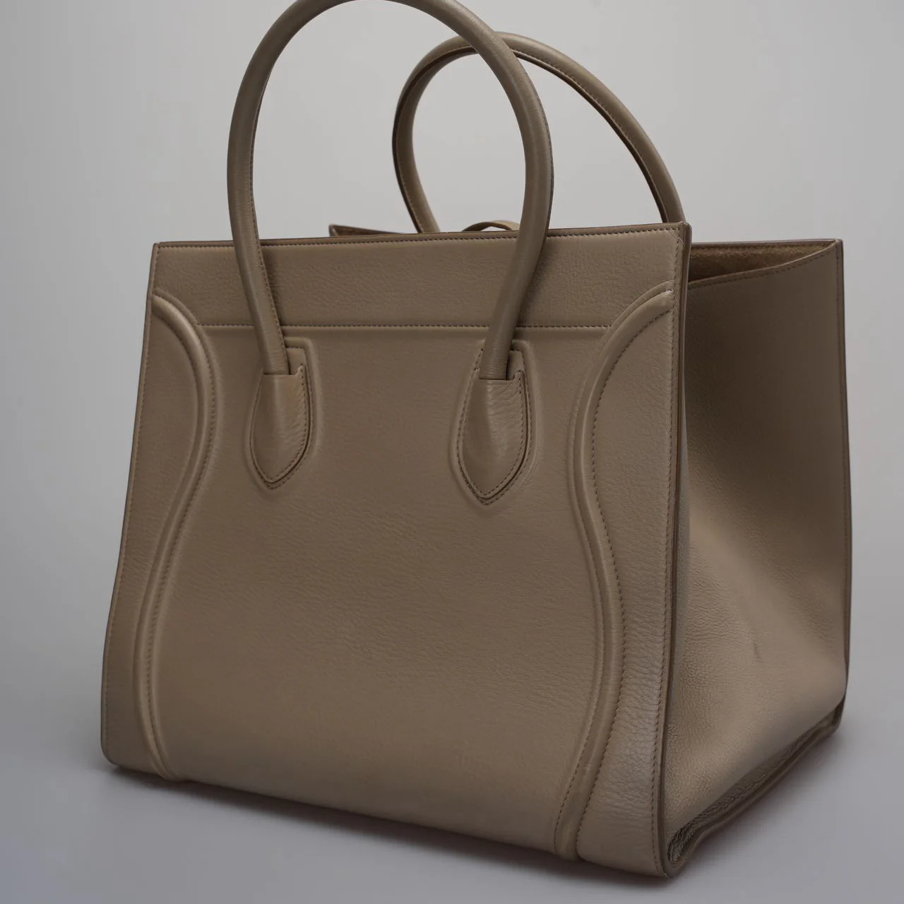 used-Celine Gray Luggage Tote Bag-MILOURA