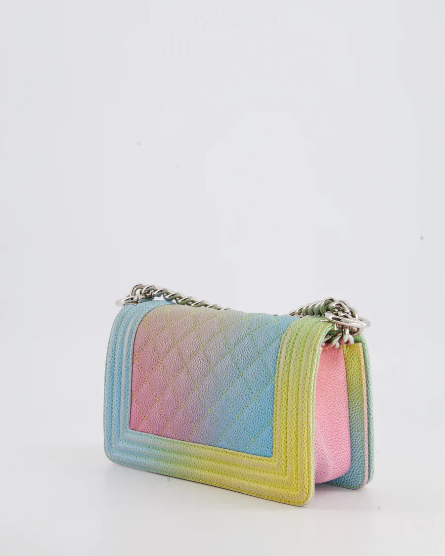 used-Chanel Caviar Quilted Small Cuba Rainbow Leboy Bag in Multicolour-MILOURA