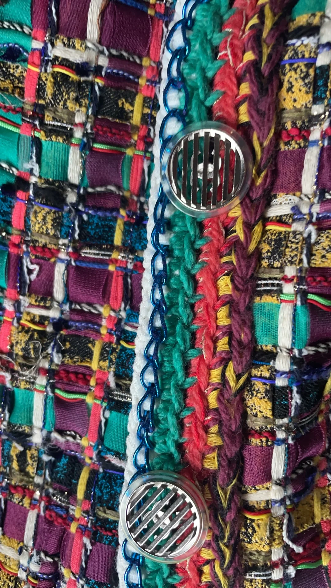 used-Chanel 2017 Tweed Pattern Evening Jacket-MILOURA