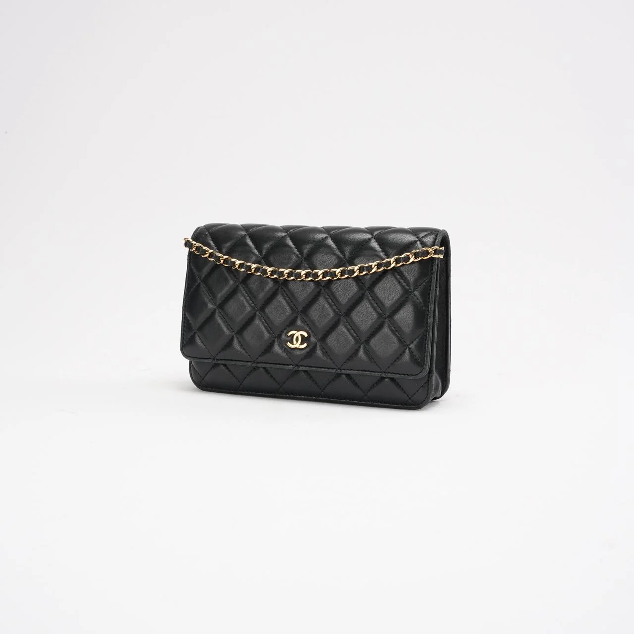 Chanel Black Classic Wallet on Chain (WOC) 2019