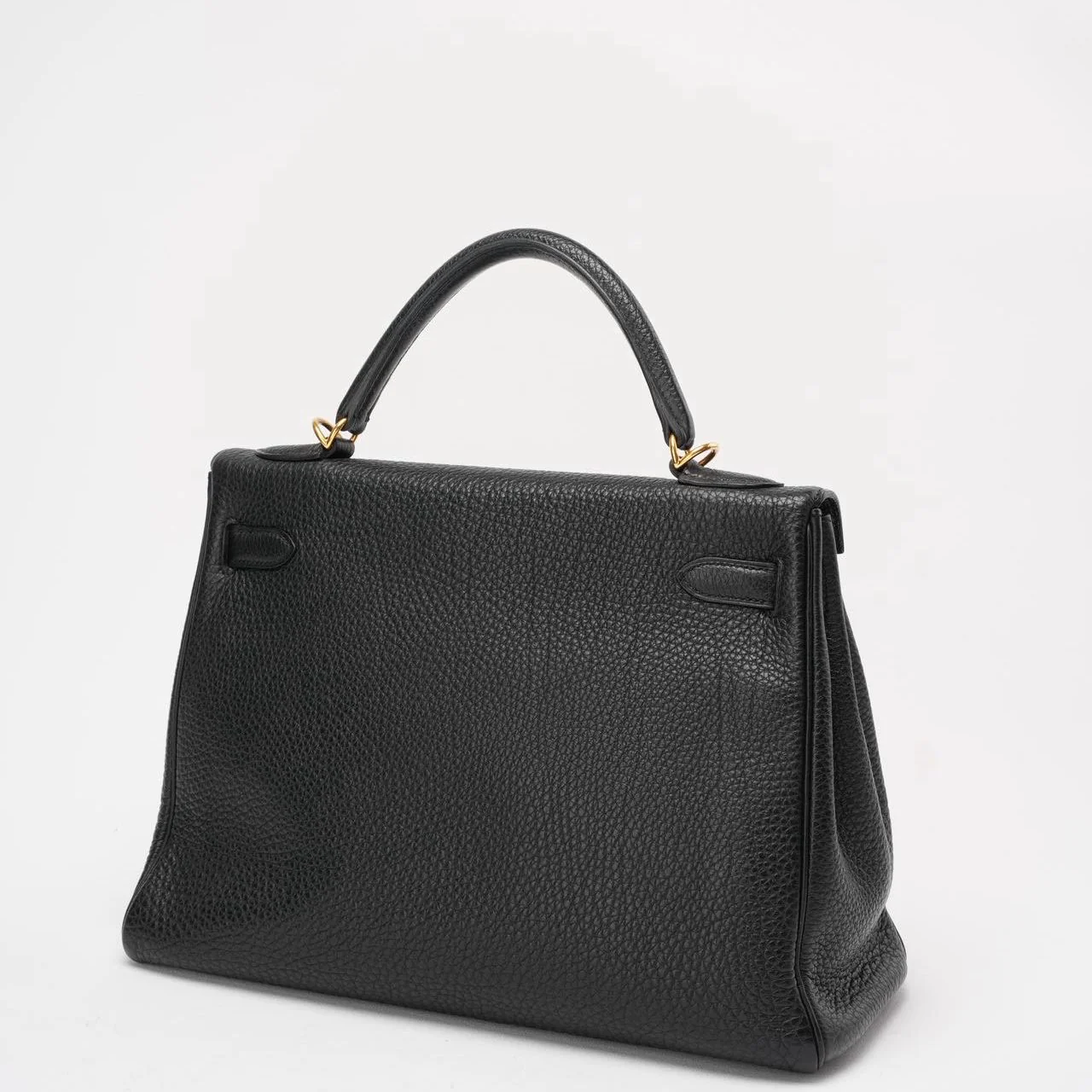 Hermes Black Kelly 32 Retourne Togo Leather 2011
