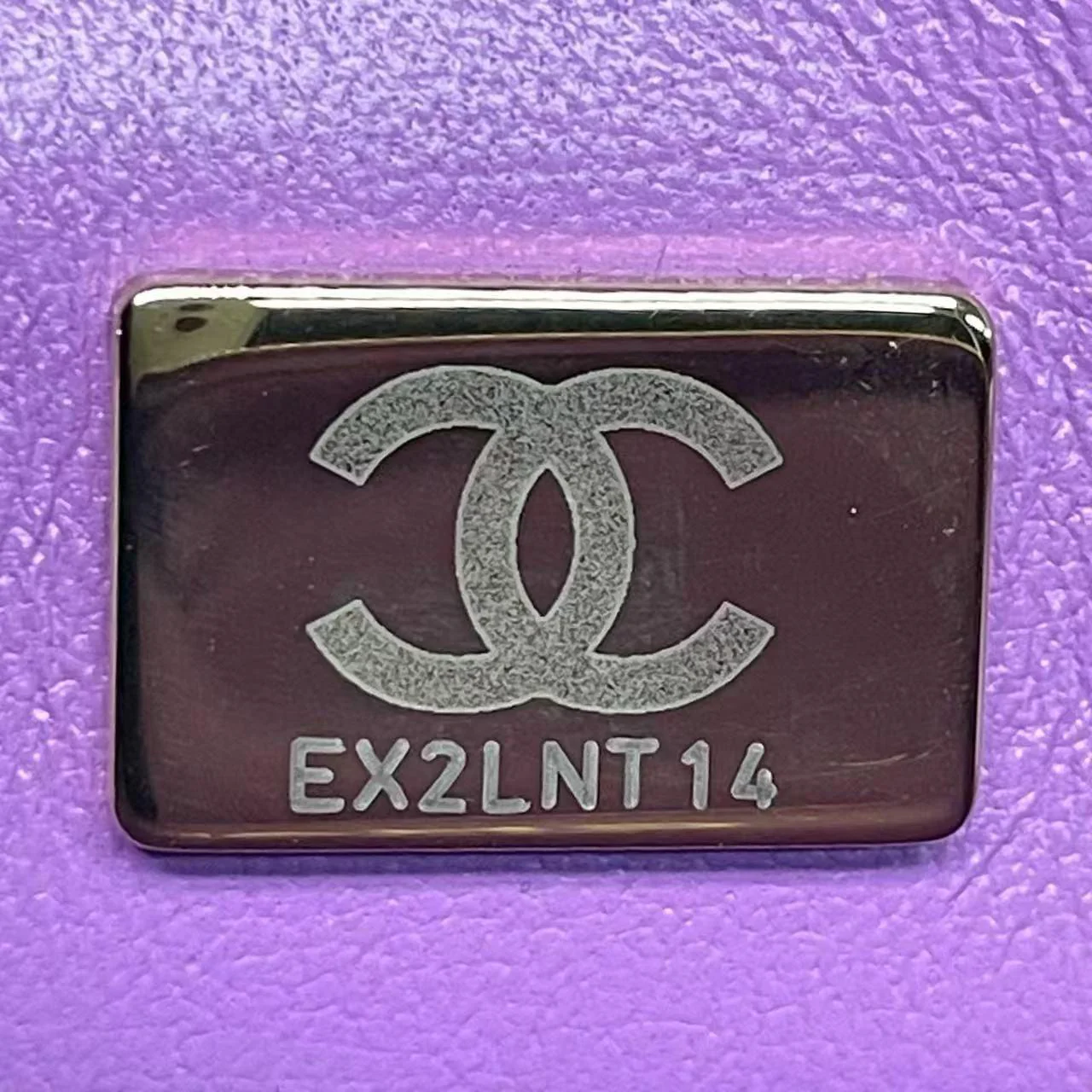 Chanel Purple CC in Love Heart Clutch in Lambskin 2022