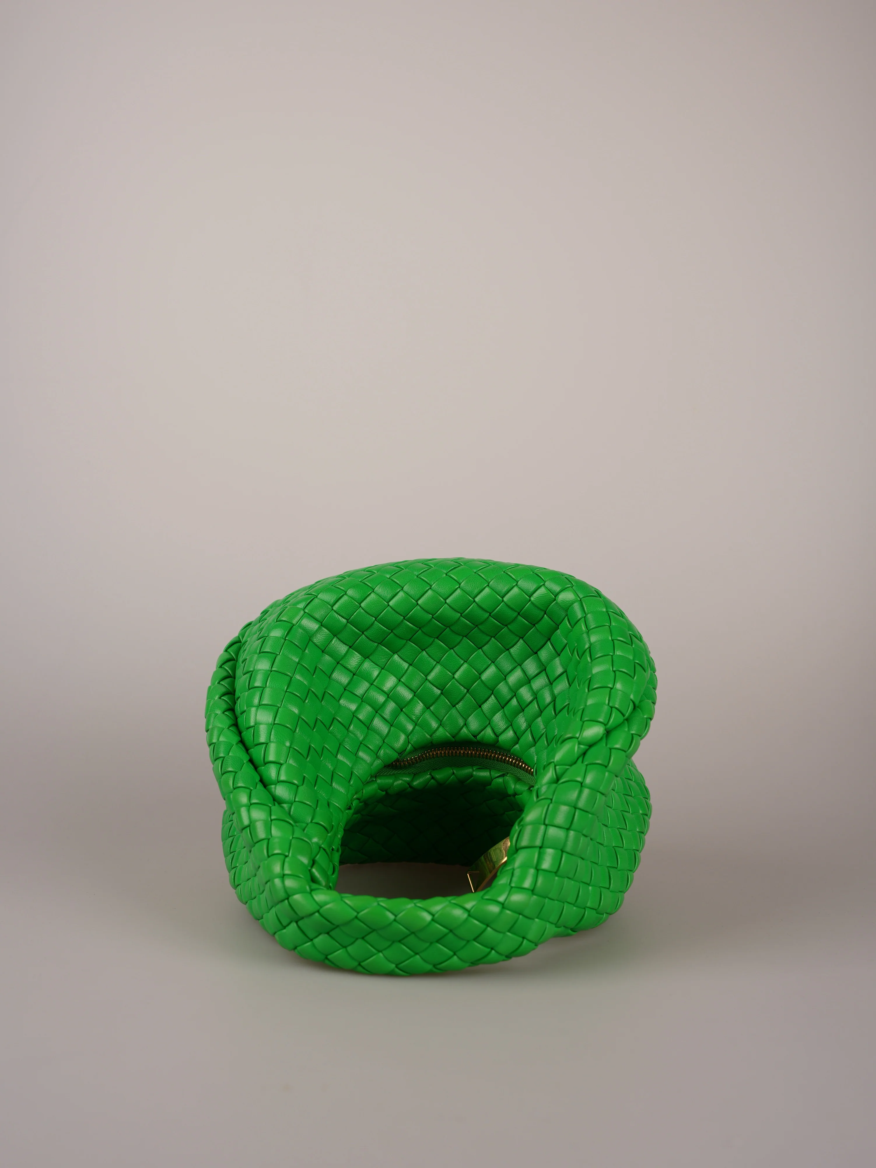 used-Bottega Veneta Teen Jodie Bag Leather Green Medium-MILOURA