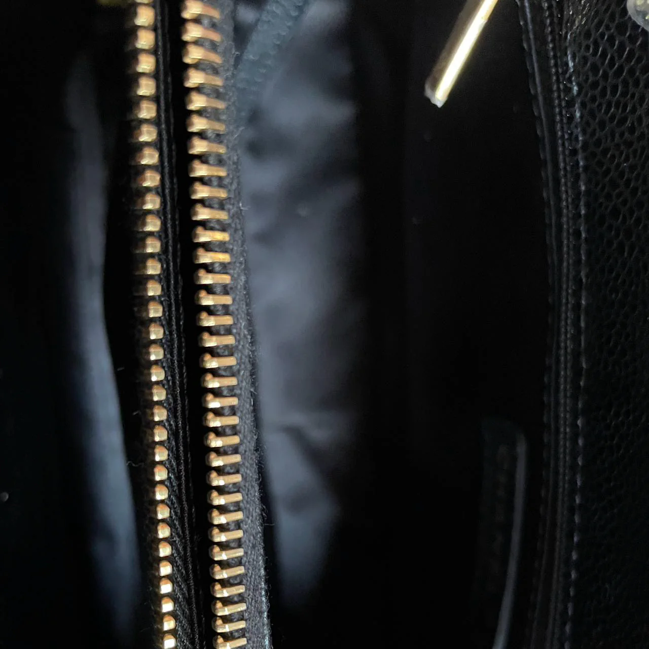 used-Chanel Grand Shopping Tote Black GST Bag in Caviar Leather with Gold Hardware-MILOURA