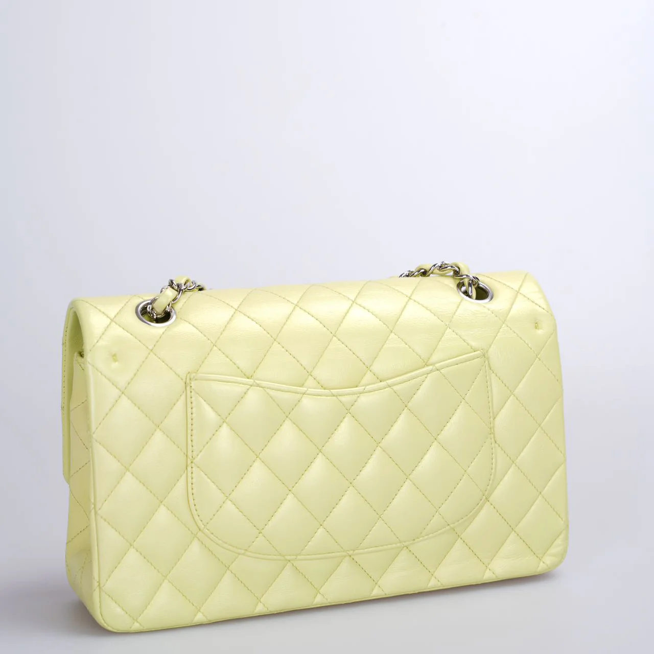 used-Chanel Medium Timeless Flap Bag in Pastel Butter Yellow-MILOURA