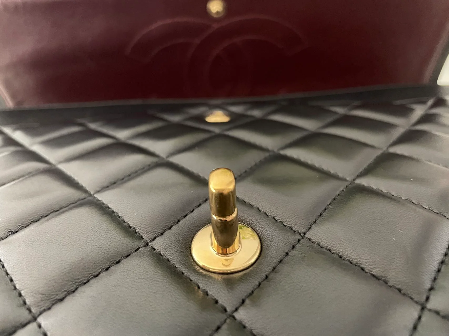 used-Chanel Black Classic Double Flap Maxi Bag with Gold Hardware-MILOURA