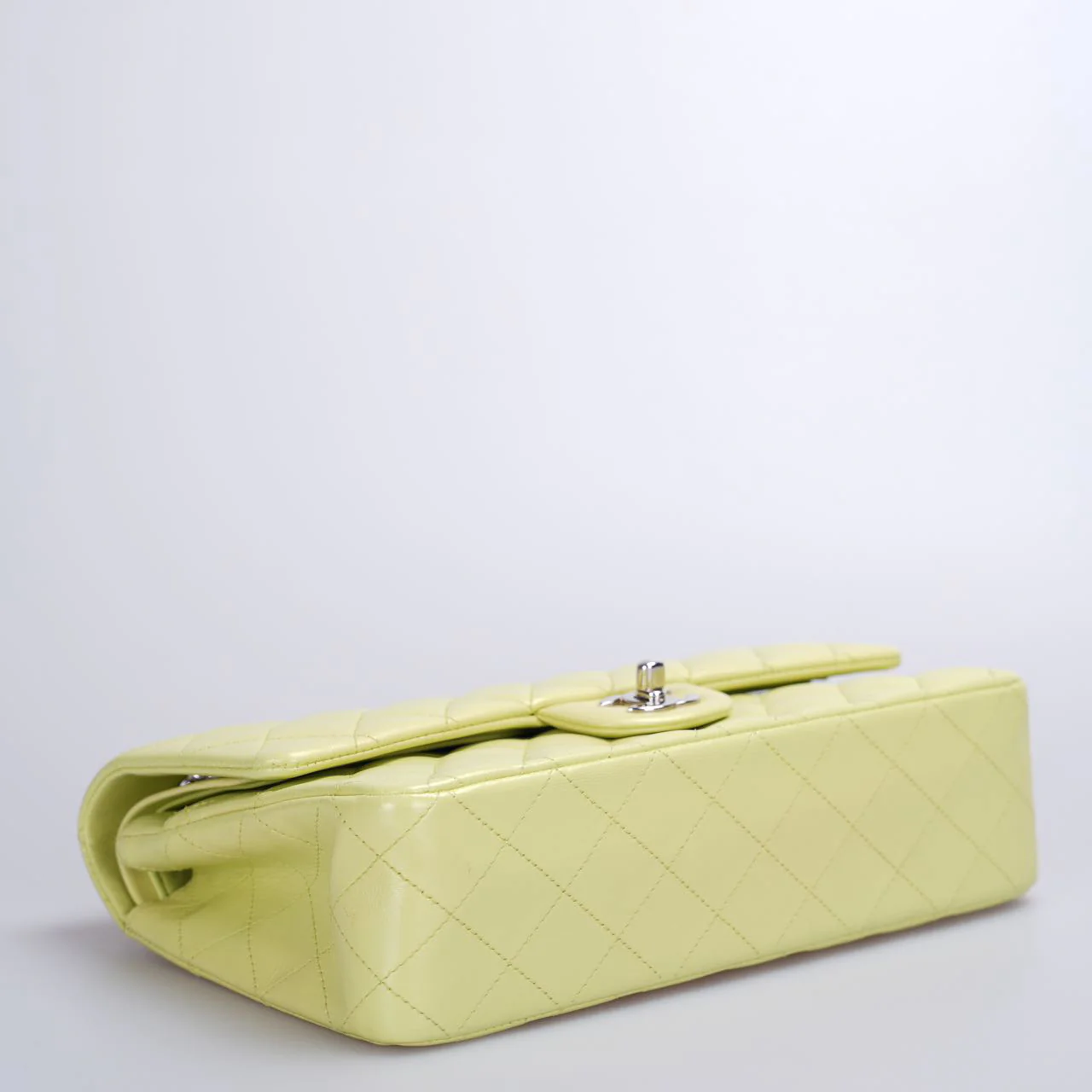 used-Chanel Medium Timeless Flap Bag in Pastel Butter Yellow-MILOURA