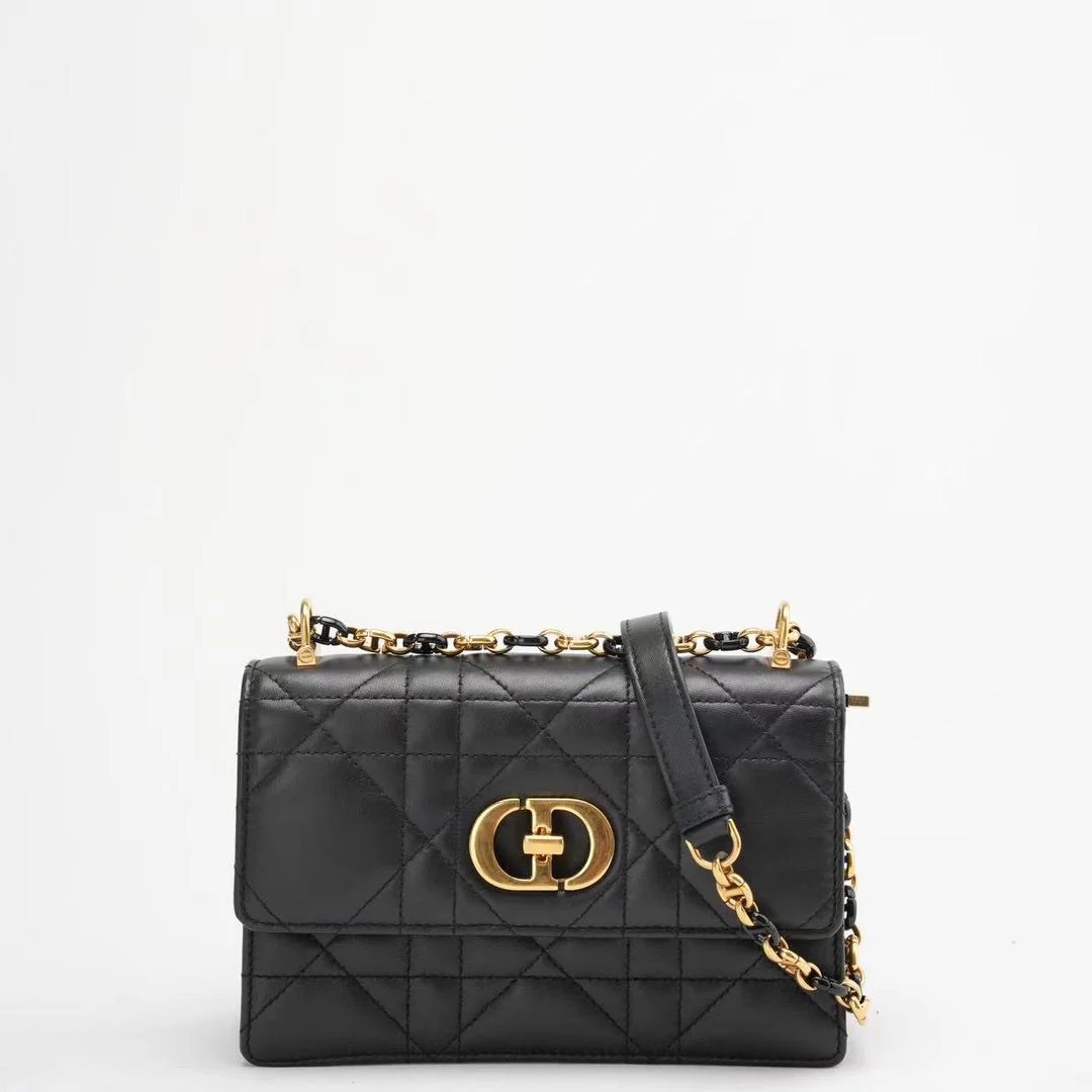 Christian Dior Black Mini Miss Caro Bag Lambskin 2023