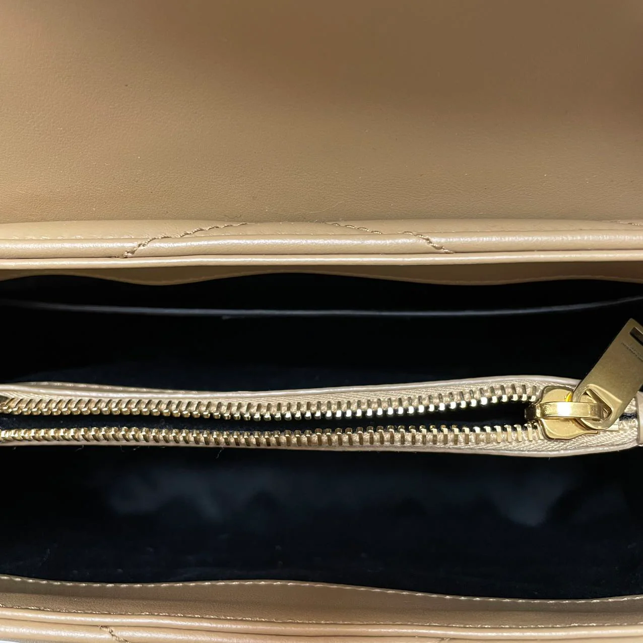 Saint Laurent Small Loulou Chain Satchel Dark Beige 2022