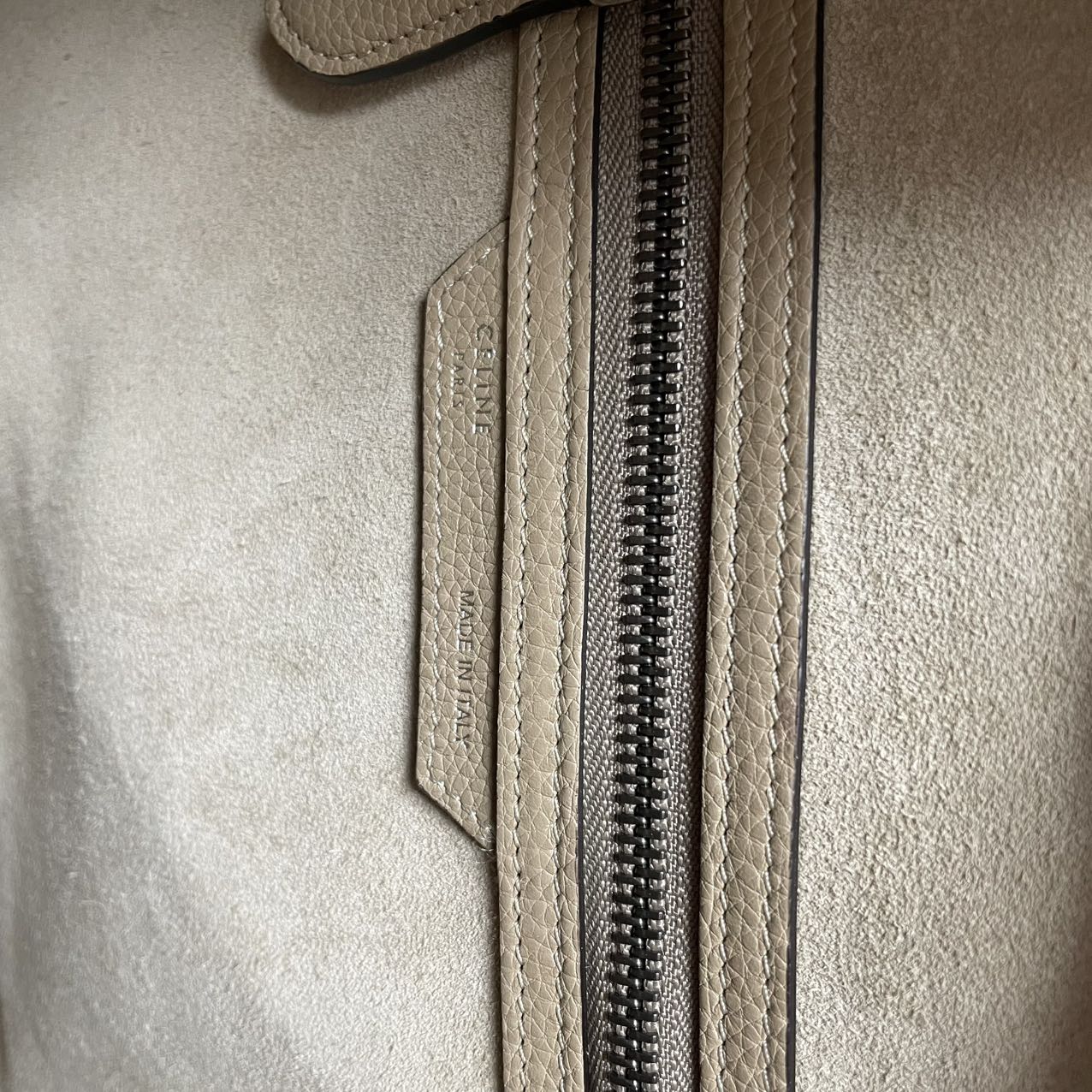 Celine Luggage Micro Tote Grey 2015