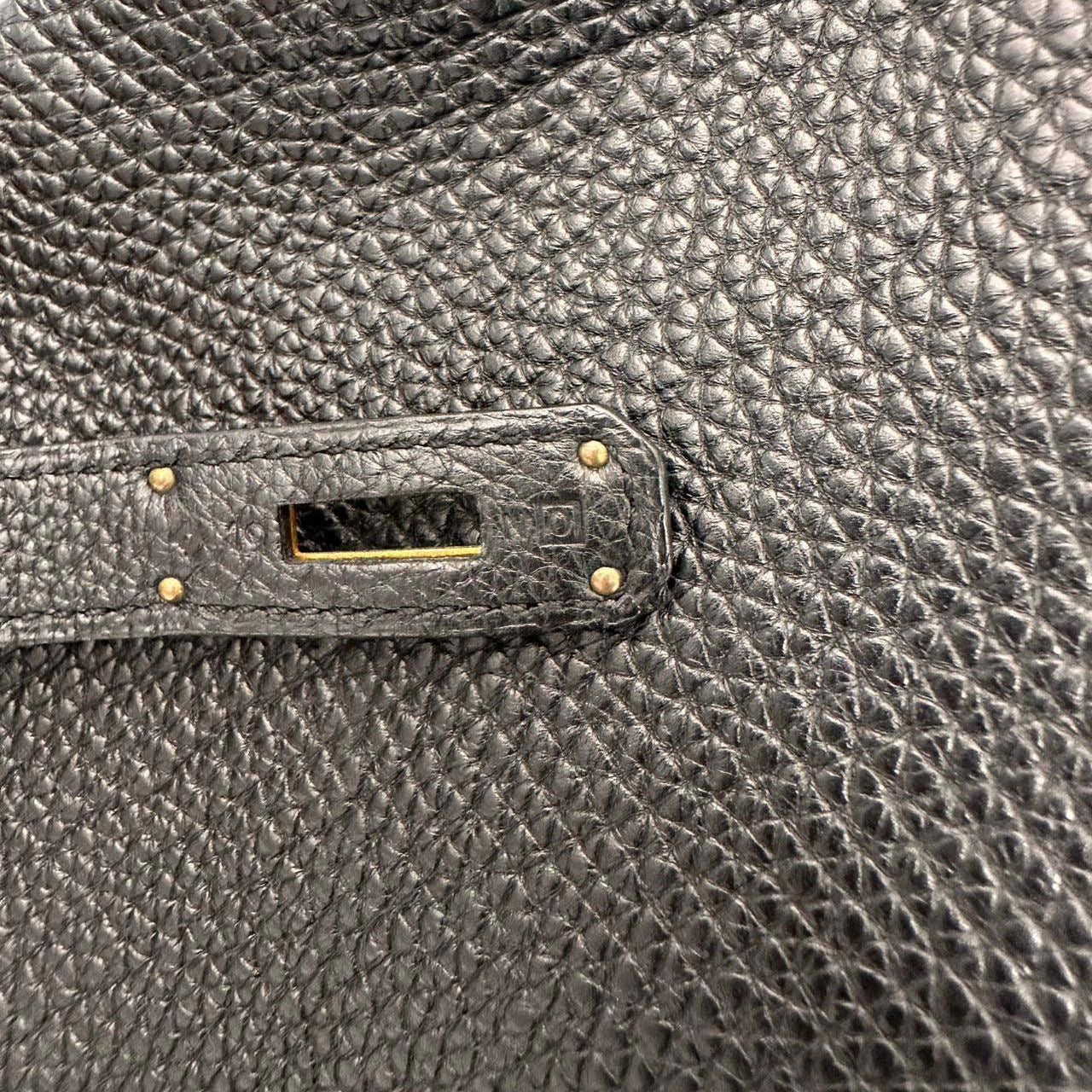 Hermes Black Kelly 32 Retourne Togo Leather 2011