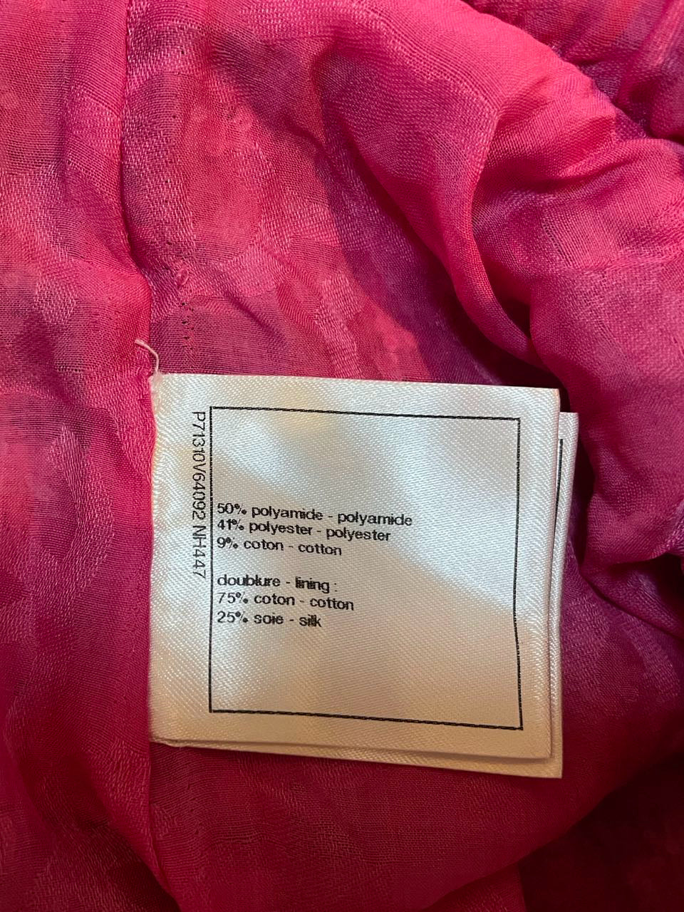 used-Chanel Coco Beach Mini Dress Tweed Pink Black Size 38-MILOURA