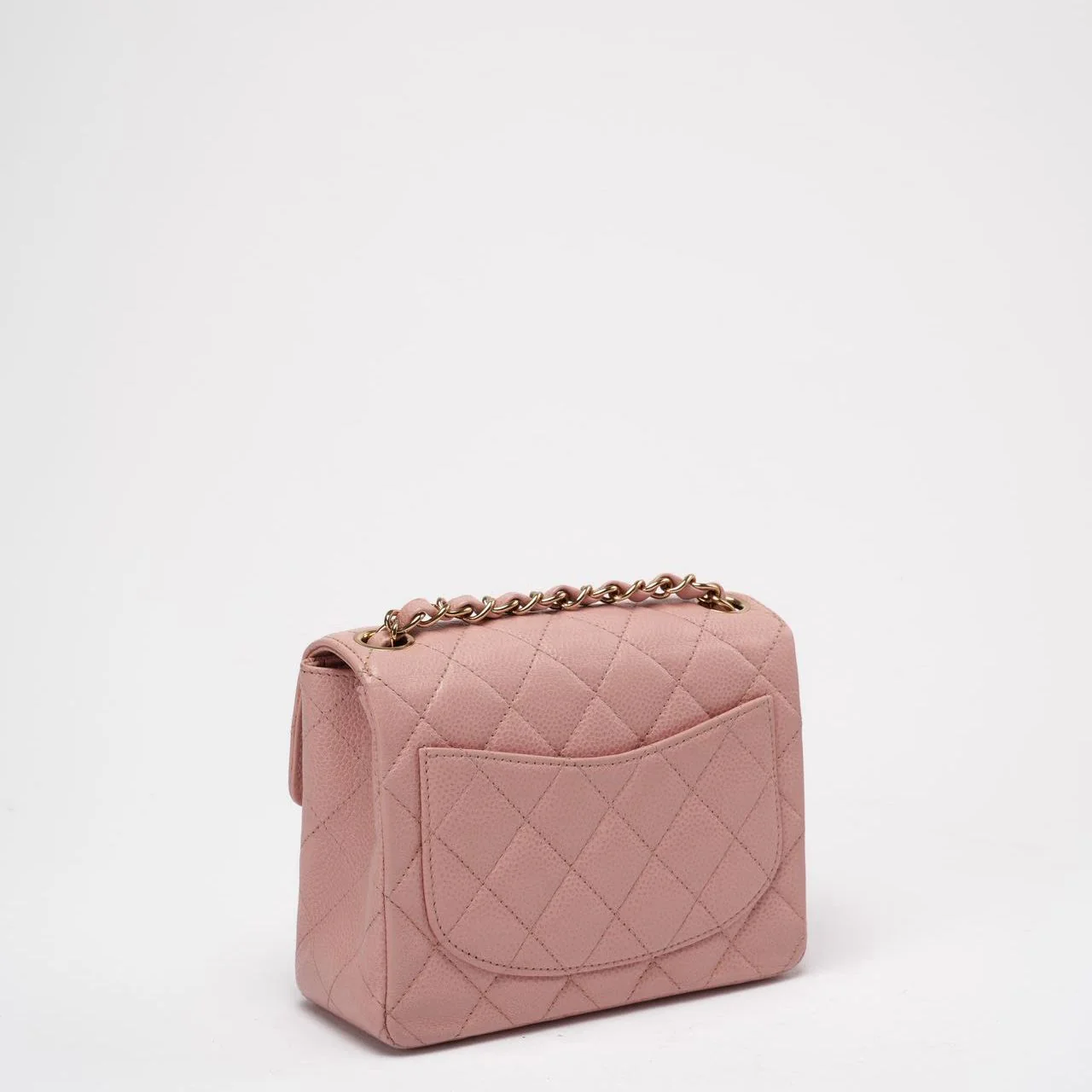 Chanel Vintage Pink Mini Square Classic Flap 2003-2004