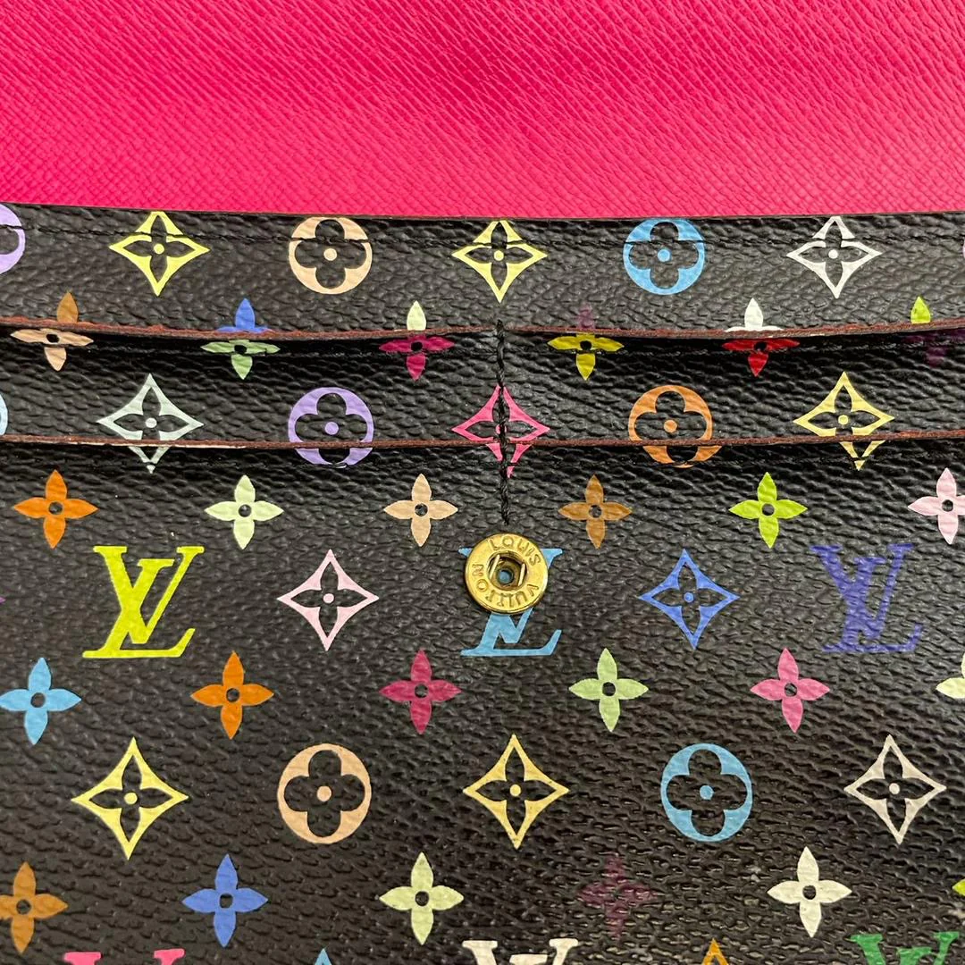 Louis Vuitton Monogram Multicolor Sarah Long Wallet Gold Hardware Limited Edition