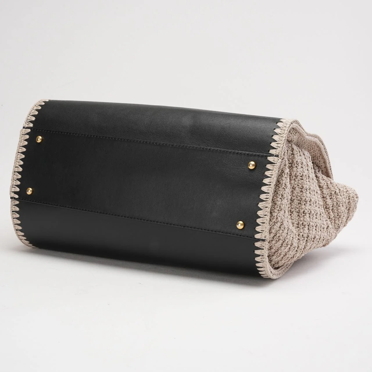 Chanel Deauville Shopping Tote Large Kalbsleather Black/Beige