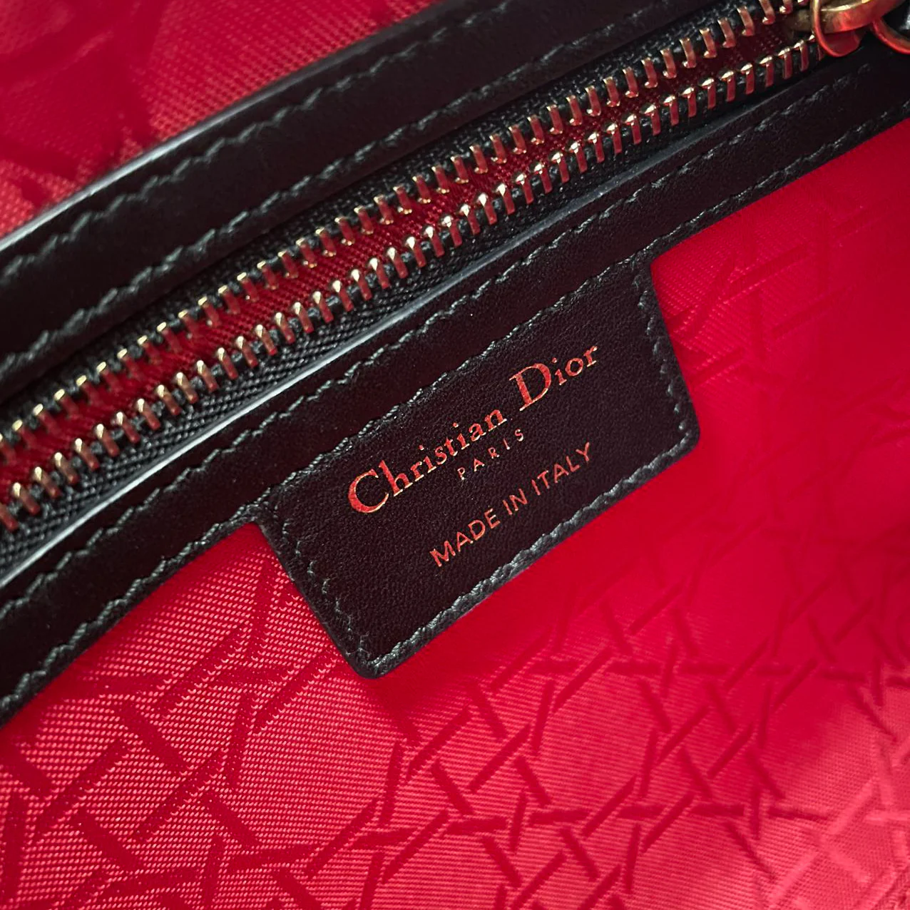 Christian Dior Black Medium Lambskin Leather with Gold Hardware from 2017