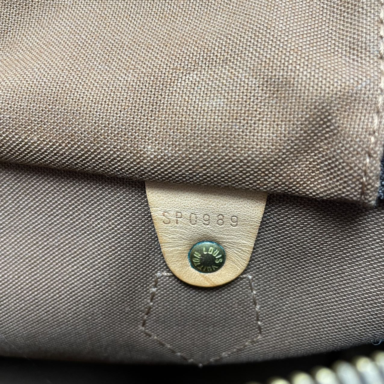 Louis Vuitton Speedy 30 Monogram Canvas Brown Bag 1999
