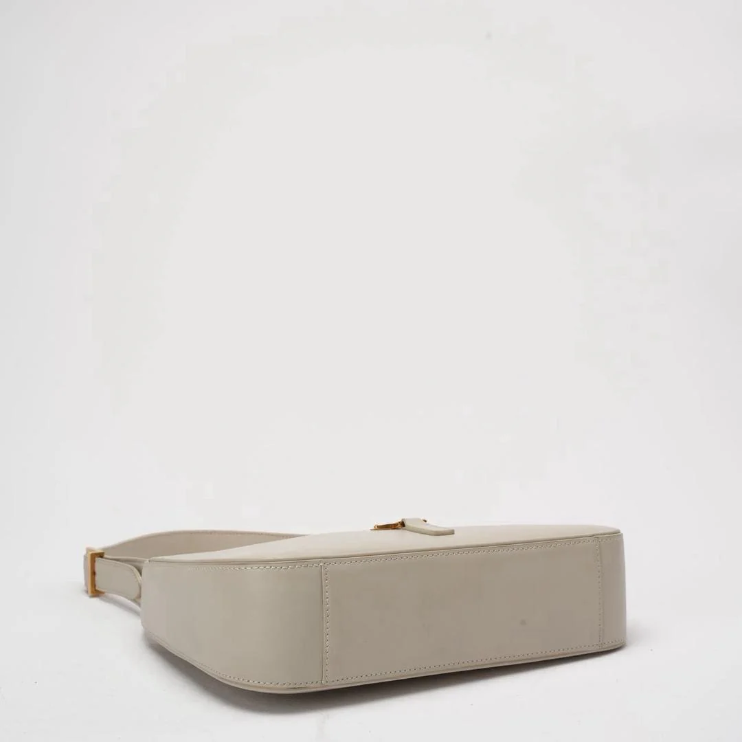 Saint Laurent Paris Le 5 to 7 White Smooth Leather Bag