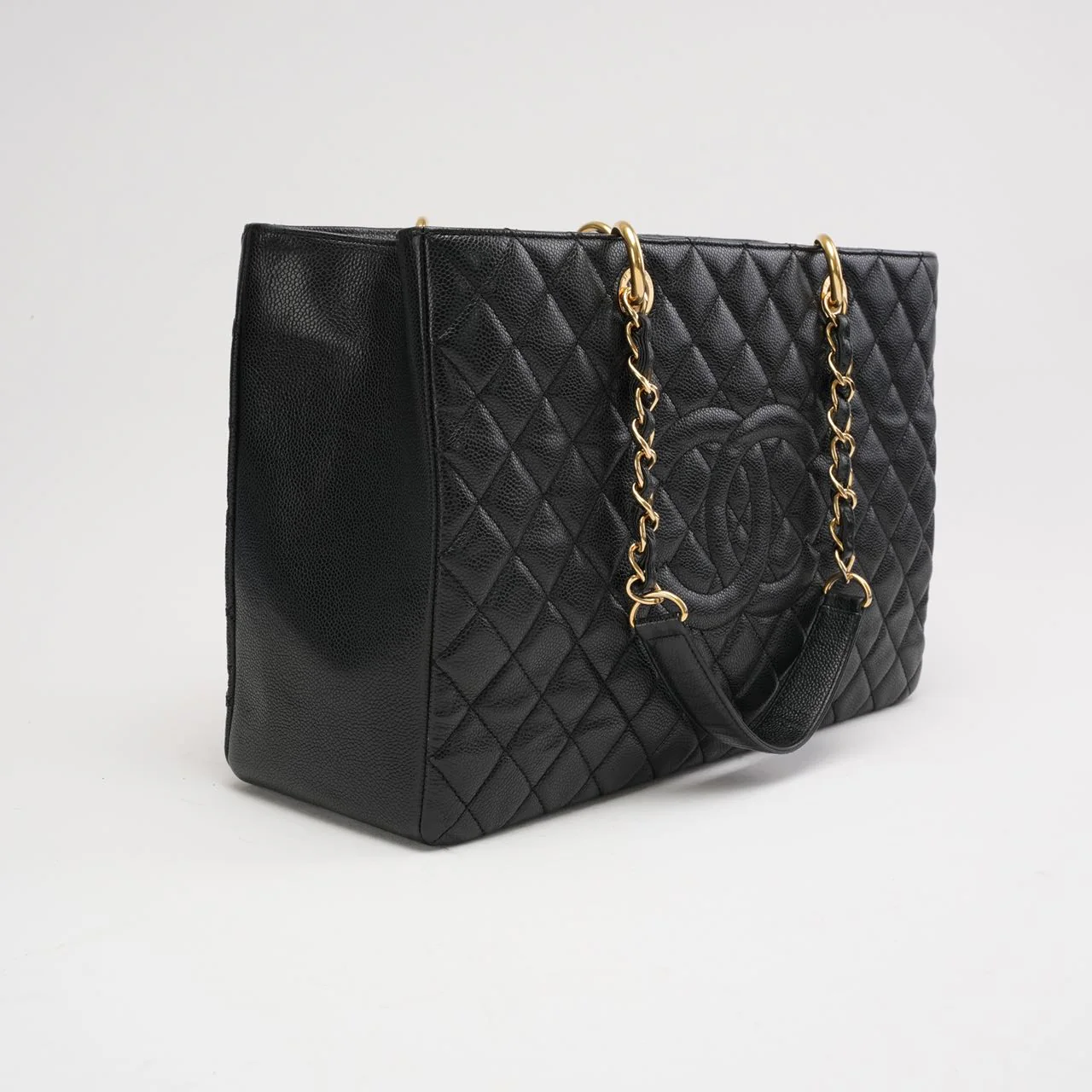 Chanel Grand Shopping Tote Black GST Caviar 2014