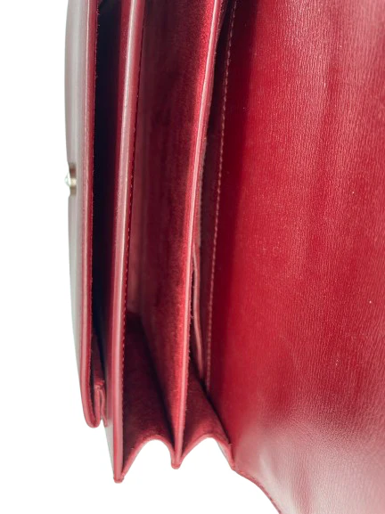 used-Saint Laurent Sunset bag in Burgundy-MILOURA