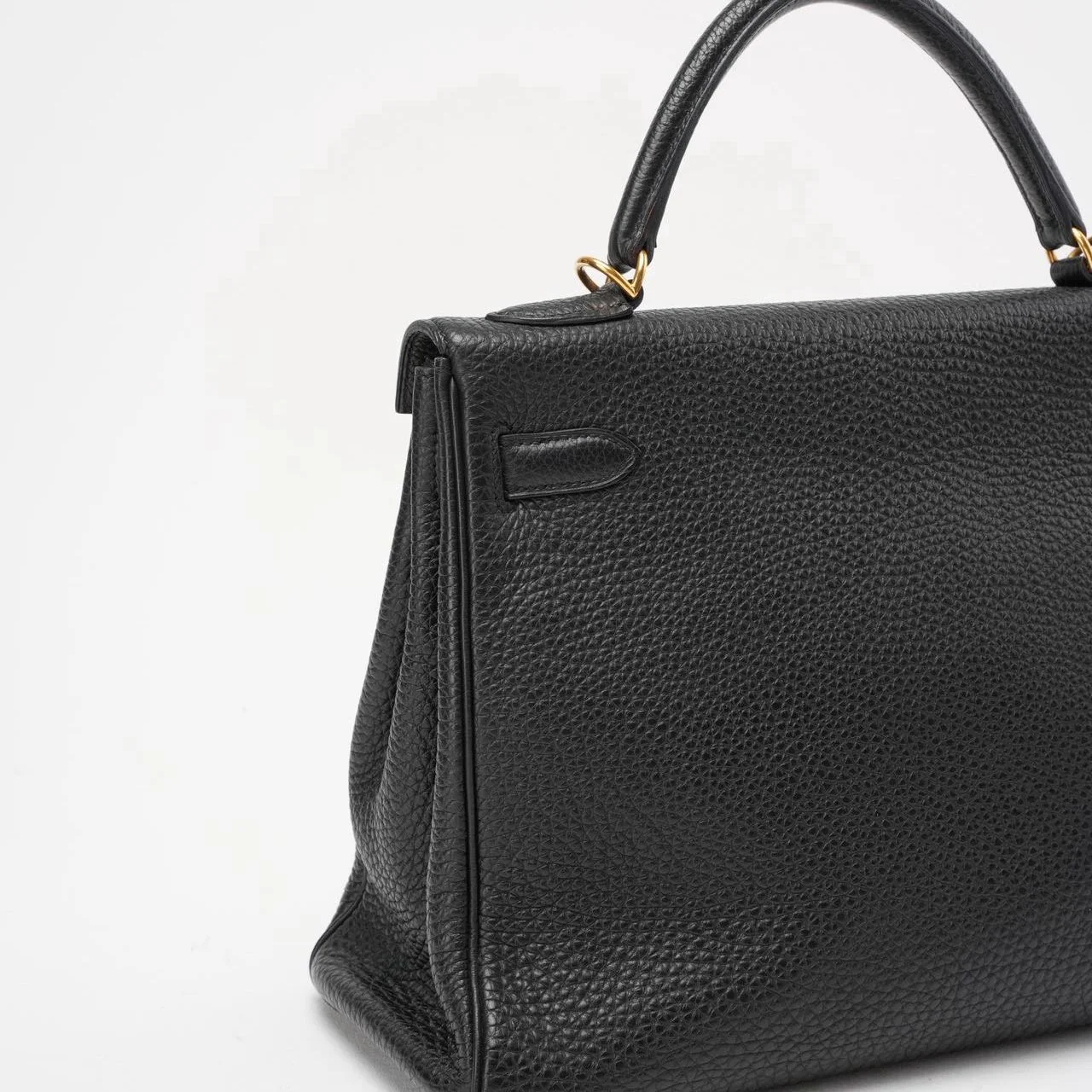 Hermes Black Kelly 32 Retourne Togo Leather 2011