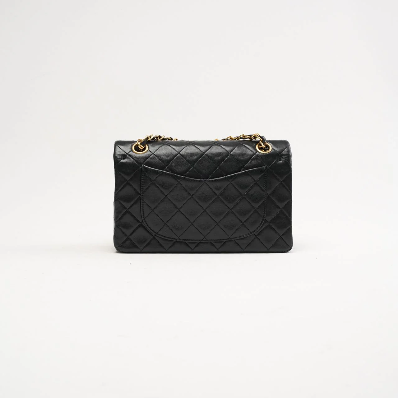 Chanel Vintage Timeless Small Double Flap Lamb Black 1991