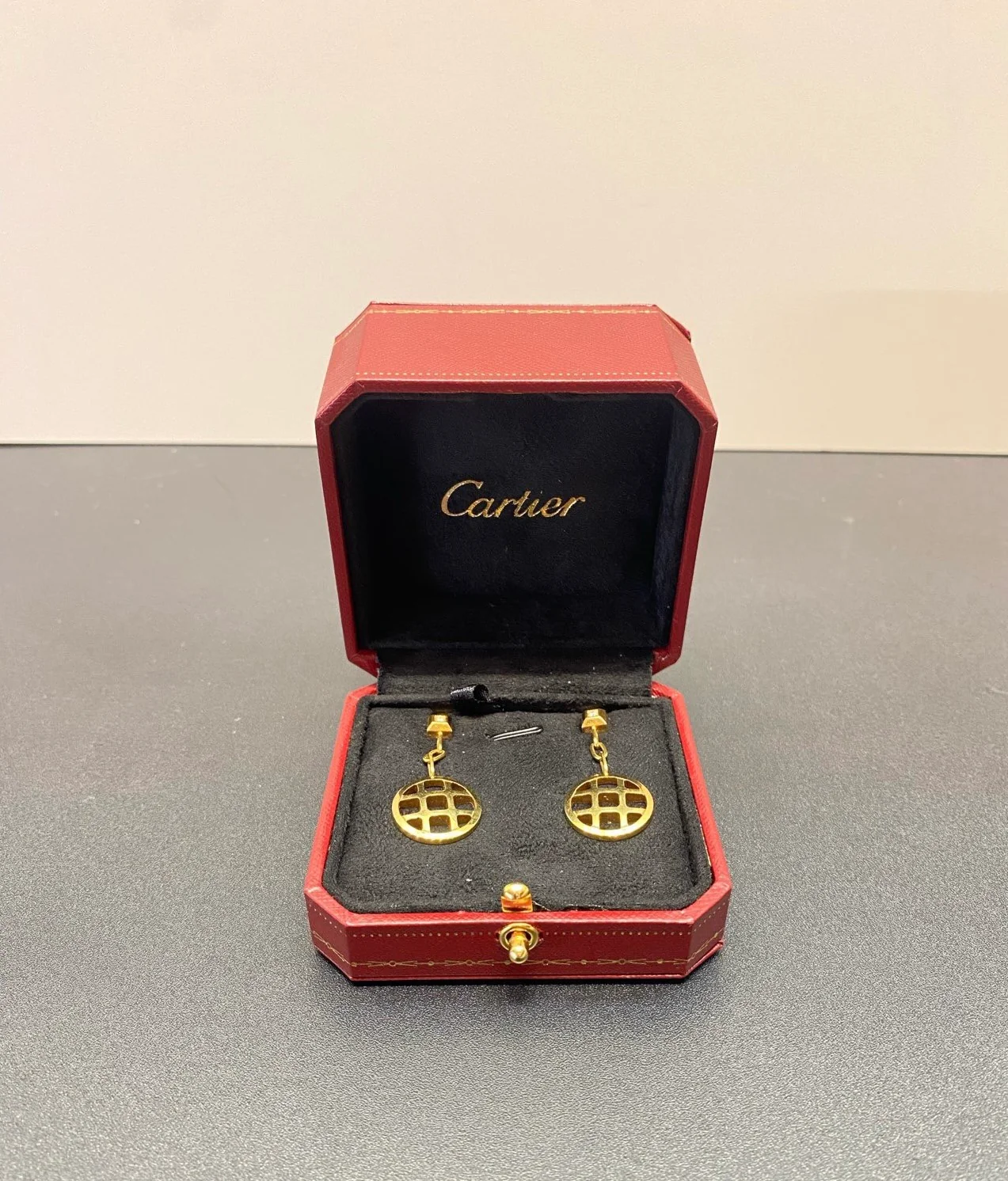 used-Cartier earrings pasha de Cartier with diamonds-MILOURA