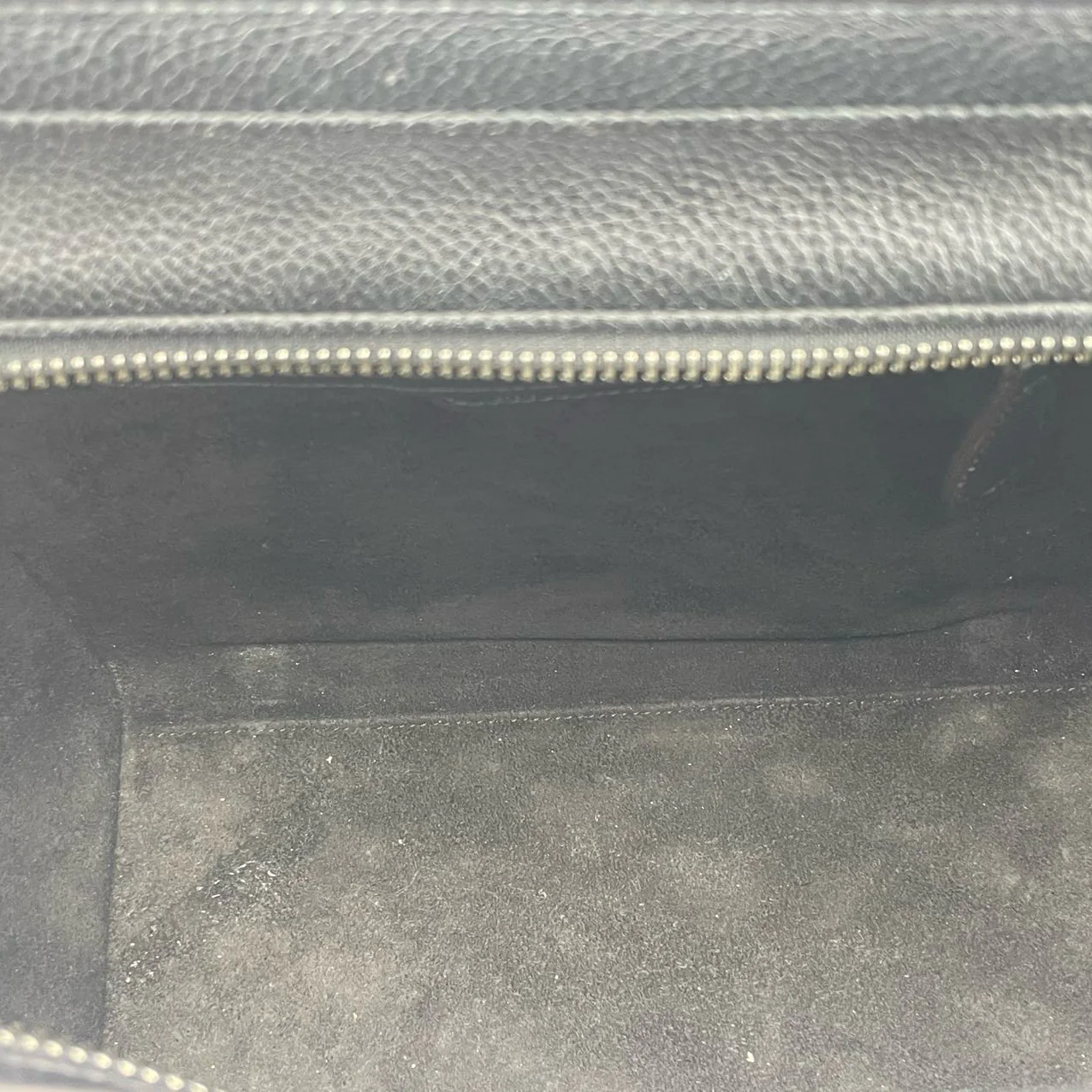 used-CELINE Micro Luggage leather handbag in Black-MILOURA