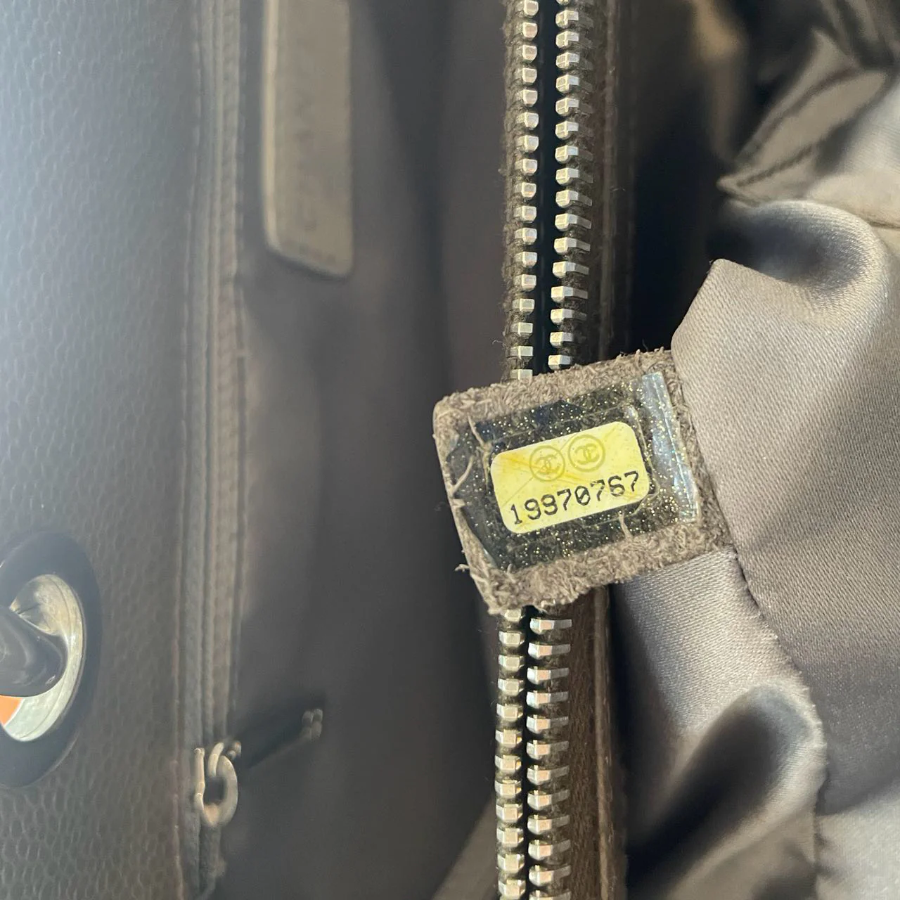 used-Chanel Brown GST Grand Shopping Tote Bag in Caviar Leather with Silver Hardware-MILOURA