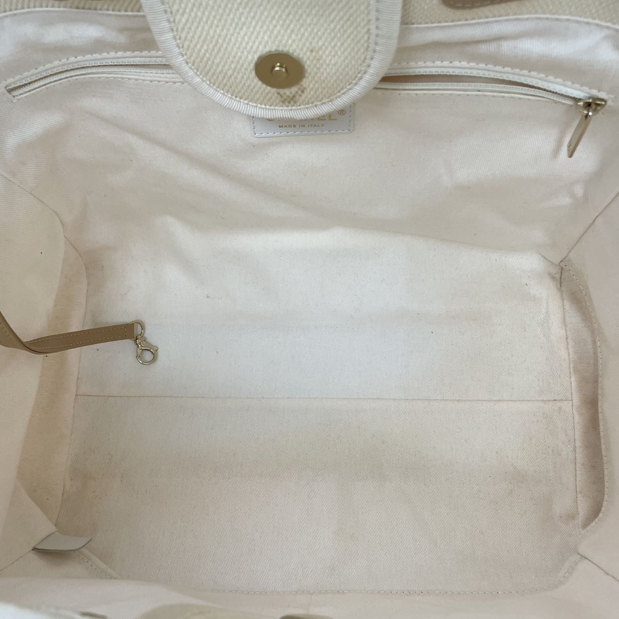 Chanel White Pearls Deauville Shopping Tote 2020